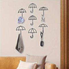 CIFbuy™ Exquisite Iron 7-Piece Creative Multifunctional Key & Coat Hangers Set - Perfect for Hanging Umbrellas/Coats/Keys in Rooms, Elegant Housewarming Gift Choice - Premium-grade Wall Sculptures.