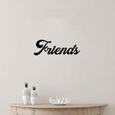 CIFbuy™ Wrought Iron "Amis Love" Wall Art - Unique Metal Silhouette Decor, Handcrafted Iron Wall Hanging for Modern Home & Apartment, Eye-Catching Interior Accent with Distinctive Tribal Design, Collectible Figurines.