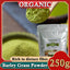 HelloYoung Barley Grass Powder 100% Pure & Organic Organic Barley Grass Powder Pure Organic Barley for Women and Men 250g Wheatgrass Powder for Immunity Support and Whole Food Supplement