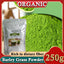 HelloYoung Barley Grass Powder 100% Pure & Organic Organic Barley Grass Powder Pure Organic Barley for Women and Men 250g Good Source of Fiber, Protein. Great for Juices, Smoothies, Shakes, Yogurts