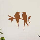 CIFbuy Antique-Style Rusty Bird Branch & Flying Bat Metal Wall Art - Decorative Iron Sculpture for Dorms, Restaurants & Bedrooms - Unique Design for Artistic Home Enhancement Wall Sculptures.