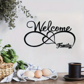 CIFbuy™ Premium Rust-Resistant Iron Welcome Wall Art - Durable Indoor/Outdoor Hanging Decor for Farmhouse Porch, Creates Inviting Atmosphere - Charming Wall Sculptures.