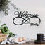 CIFbuy™ Modern Rust-Resistant Metal Welcome Sign Wall Art - Sleek Design for Indoor/Outdoor Home Decor, Farmhouse Porch Accent with Weatherproof Durability - Stylish Wall Sculpture - Wall Sculptures.