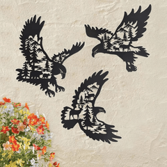 CIFbuy™ Stunning Iron Enchanting Black Metal Owl Wall Art - Farmhouse & Modern Decor for Indoor/Outdoor Use, Super Outdoor Wall Decoration Elevates Space - Stylish Wall Sculptures.