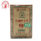 HelloYoung Three Cranes Sanhe Liu Pao Tea 3208 Golden Flower Dark Tea China Tea 400g