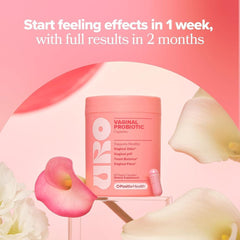 URO Vaginal Probiotics Women pH Balance with Prebiotics & Lactobacillus