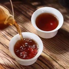 500g Yunnan Ripe Pu-erh Tea Yiwu Aged Puerh Cooked Tea Brick Old Pu'er Tea