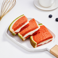 480g a1 WATERMELON Shaped Colored Flavored Breads Toasts Kid's Cute Gift Present