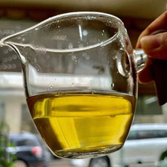 HelloYoung 250g Pu'er Tea Brick Golden Leaf Puerh Sheng Tea Yunnan Old Tree Pu-erh Tea