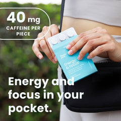 Energy Caffeine GUM(90 Pieces)- Sugar Free with L-theanine + Caffeine
