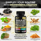 Natural Dynamic Vitality Bundle -Sea Moss Multivitamin & Shilajit Power Combo