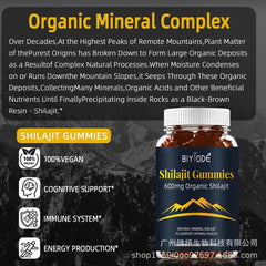 Reines Himalaya-Shilajit, 60 Gummibärchen, natürliche Fulvosäure