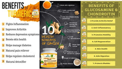Turmeric Curcumin with Ginger and Bio pepper 2600mg Triple Strength 120 Capsules