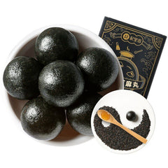 HelloYoung Handmade Balls with Sesame Seeds and Honey, Black Sesame Chinese Herbal Tea