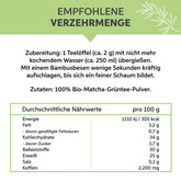 Bio Matcha Pulver Tee 250g | Premium Matchapulver | 100% ohne Zusätze | Grüntee