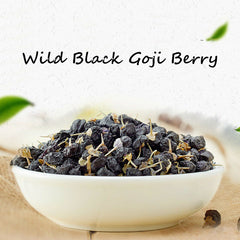 HelloYoung Chinese Herbal Tea Wolfberry Dried Lycii Wild Black Goji Berry Green Food Herbs
