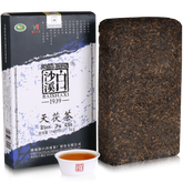 HelloYoung 1kg Gold Flower Tea Black Tea Brick TIAN FU CHA Anhua Baishaxi 1939 Dark Tea
