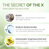 Green Tea Mud Mask Deep Cleansing Oil Control Moisturizing 5G Facial NEW D5K1