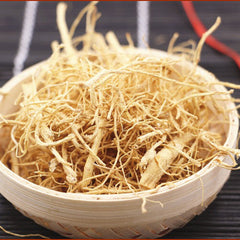 HelloYoung Healthy Herbal Tea Ginseng Root Naturally Dried Ginseng 人参须 白参须 散装生晒参须 人参须 250g