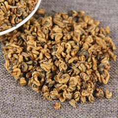 HelloYoung Yunnan Fengqing DianHong Huang Jin Luo Loose Leaf Golden Dianhong Balck Tea