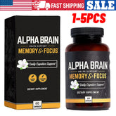 1-5PCS Alpha Brain Memory & Focus 60 Capsules Supplement for Men & Women