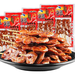 80g*3/5bags Spicy strip Spicy vegetarian lamb skewers spicy grilled gluten素羊肉串辣条