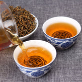 HelloYoung TeaOrganic Supreme Dianhong Golden Buds JIN SI Dian Hong Gold Yunnan Black Tea 250g