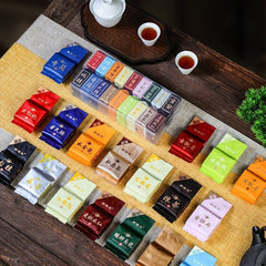 HelloYoung 18 Kinds Wuyi Oolong Tea Rock Tea Cinnamon Dahongpao Tea Narcissus Qilan 144g