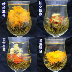HelloYoung 130g 16 Kinds of Flower Aromatic Blooming Flower Tea Herbal Crafts Flowers Tea