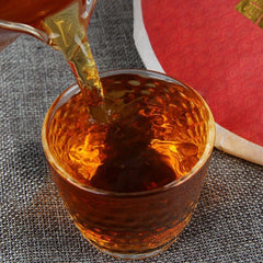 HelloYoung Collection Tea Yunnan Old Tree Black Tea Ancient Tree Dianhong Tea Cake 357g
