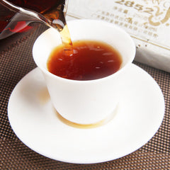 HelloYoung 250g Jinfan Brick Tea 2852 Shu Puer Tea Golden Sail Old Ripe Puer Tea Brick