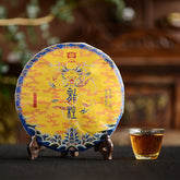 357g Menghai Dayi Classical Pu-erh Tea Ripe Puer Cake Dragon Pole TAETEA 2101