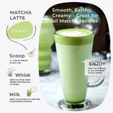 100% Pure Japanese Culinary Matcha Green Tea Powder Organic nonGMO Vegan, 80g