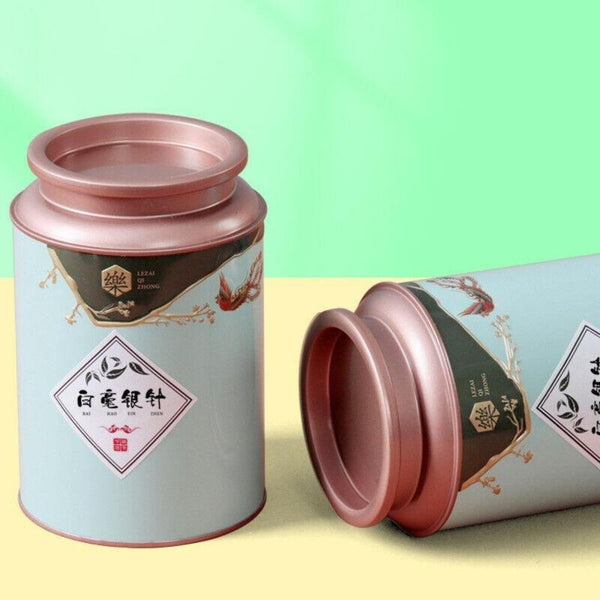HelloYoungTea 100g (3.5Oz)  White Silver Needle Canned Loose Tea Fuding White Tea