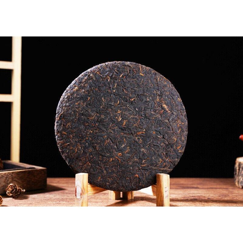 HelloYoungTea 357g Yunnan Pu'er Ripe Tea The Older The More Fragrant Old Pu'er Tea Cake