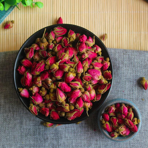 HelloYoungTea Chinese Flower Tea Dry Flowers Floral Red Rose Bud Tea Aroma Herbal Blooming Tea