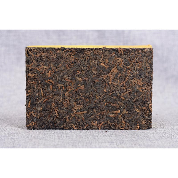 250g Yunnan Pu'er Tea Ripe Tea Golden Bud Ripe Brick Weight Loss Healthy Drink