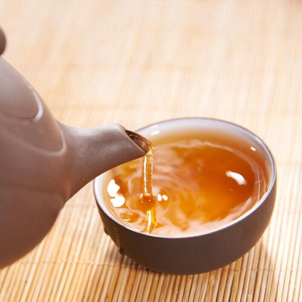 Chinese Tea Pu'er Tea 2021 Good Luck Puer Tea Ripe Cooked Tea Cake 357g COFCO