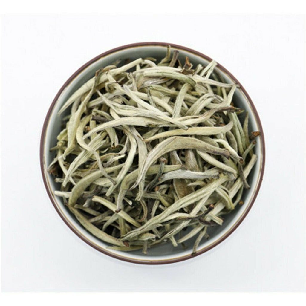 HelloYoungTea Chinese Organic Tea Bai Hao Yin Zhen Silver Needle White Tea Loose Leaf Buds Tea