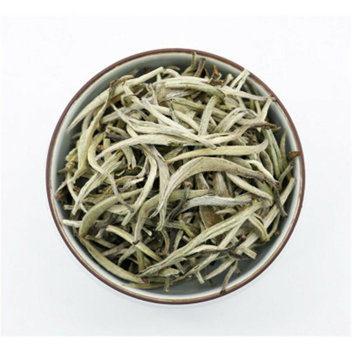 HelloYoungTea Chinese Organic Tea Bai Hao Yin Zhen Silver Needle White Tea Loose Leaf Buds Tea