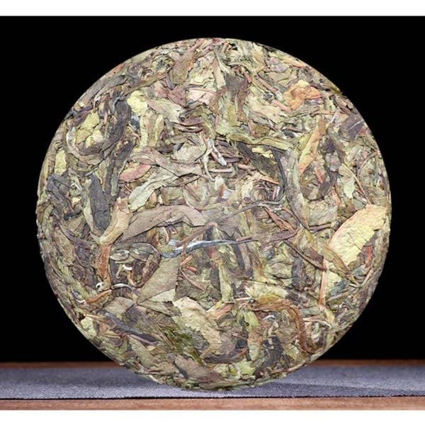 HelloYoungTea Iceland Golden Leaf Raw Pu-erh Tea Ancient Tree Premium Cake 357g