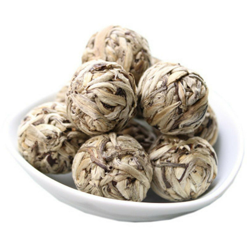 HelloYoungTea Ball Shaped Bai Hao Yin Zhen Silver Needle Handmade Pearl White Tea