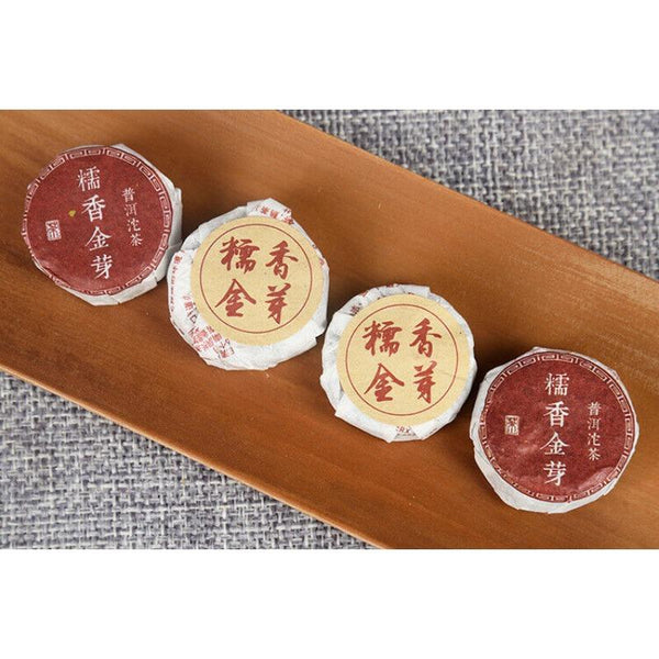 500g Yunnan Puerh Tea Glutinous Rice Tuo Tea Menghai Golden Bud Mini Tuo Tea