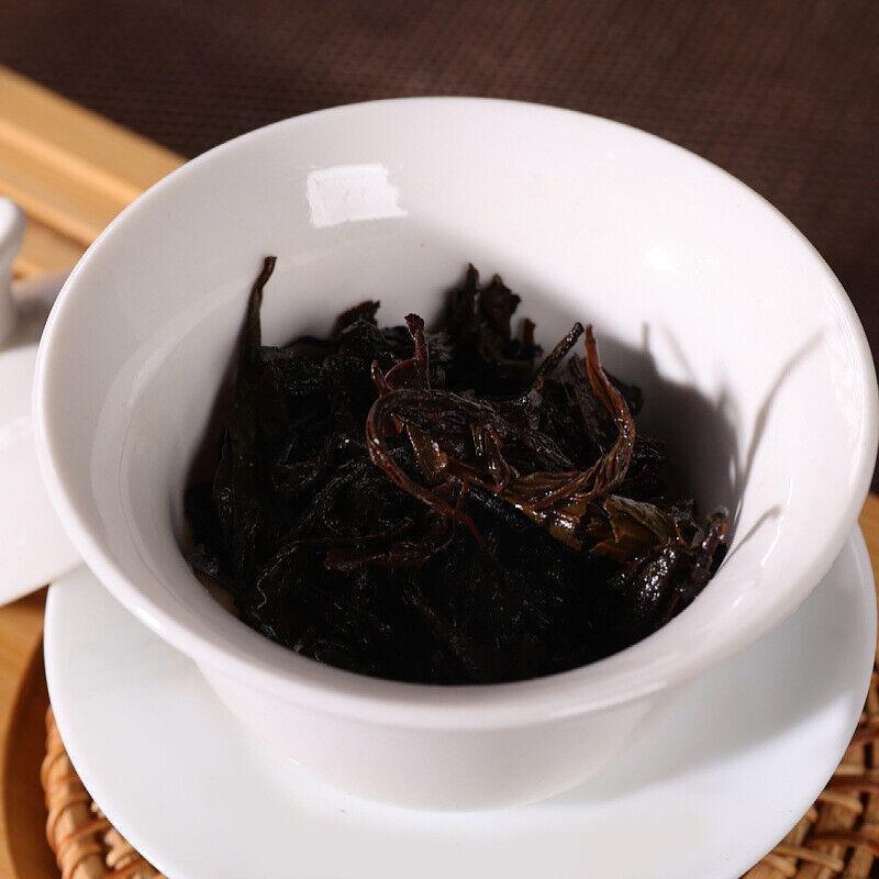 HelloYoungTea 208g Anhua Black Tea Authentic Hunan Tea Hand-built Aged Tian Fu Brick Tea