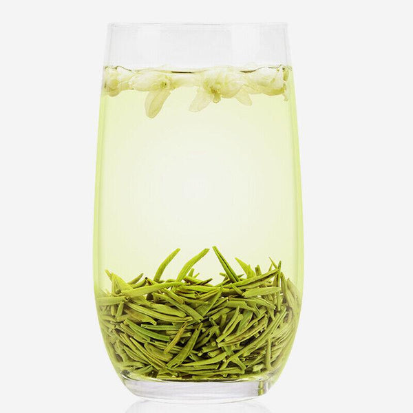 HelloYoungTea Jasmine Flower Green Tea Loose Leaf Mo Li Piao Xue Jasmine Green Tea 250g/can