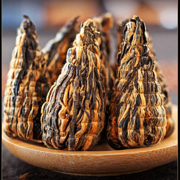 HelloYoungTea 250g Fengqing Dian Hong Pagoda Tea Yunnan Ancient Golden Silk Pagoda Black Tea