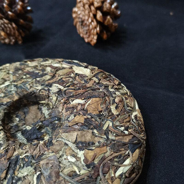 HelloYoungTea 200g Premium Pu-erh White Tea Cake Yunnan Big Leaf Puerh Tea Old Tree Tea
