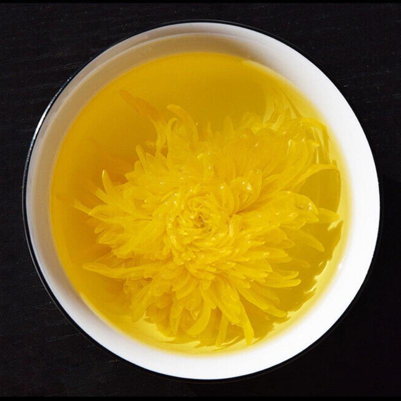HelloYoungTea Chinese Chrysanthemum Tea Huangshan Golden Silk Chrysanthemum Blossom Tea 20g