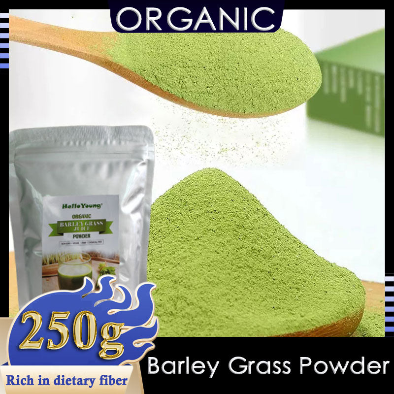 HelloYoung HelloYoung Imported Unsweetened Premium Organic Barley Grass Kosher, Vegan, Bulk. Good Source of Fiber, Protein. Great for Juices, Smoothies, Shakes, Yogurts Main image
