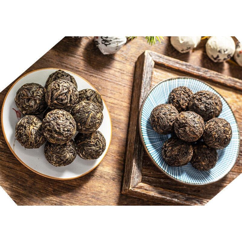 HelloYoungTea Yunnan Pu'er Raw Tea Dragon Pearl Tea Lincang Iceland 500g Raw/ripe Pu'er Tea